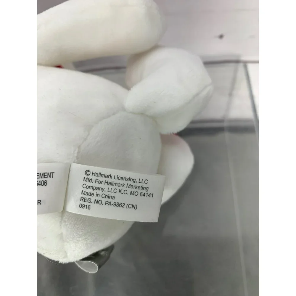 Hallmark White Monogrammed Madison Stuffed‎ Animal Bear